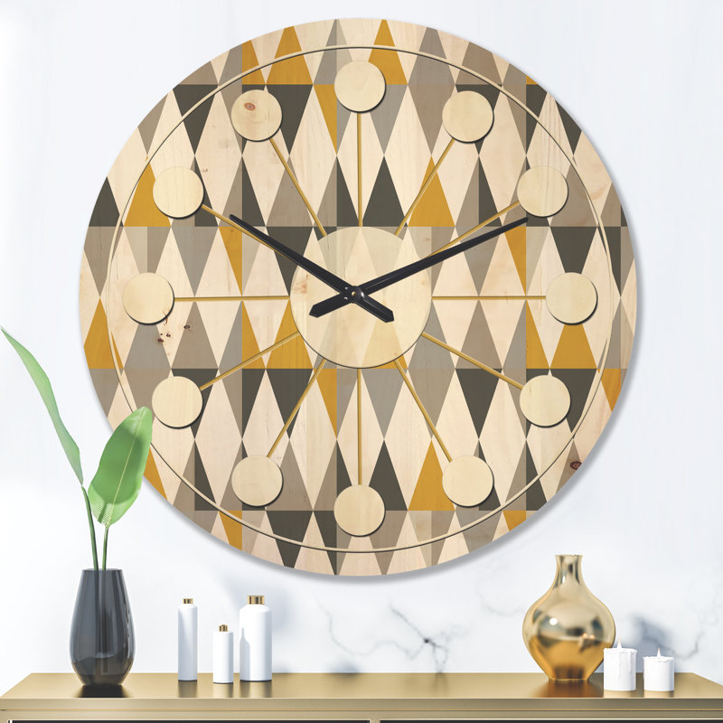 Horloge murale Diamond Mid-Century, Grand
