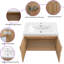 Meuble-lavabo mural flottant 30 pouces avec lavabo simple Bahtroom