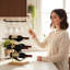 3 Bottle Tabletop Wine Bottle Rack Black