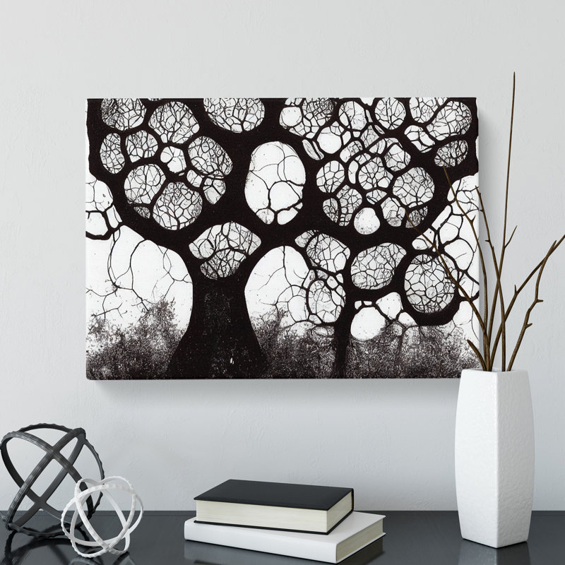 Peaceful Tree - Wrapped Canvas Painting, 40cm H x 60cm W x 3cm D