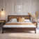 Anspach Solid Wood Platform Bed with Headboard, Bohemian Bed Frame