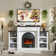 78" Electric Fireplace with Mantel, Fireplace TV Stand for TVs Up to 90"