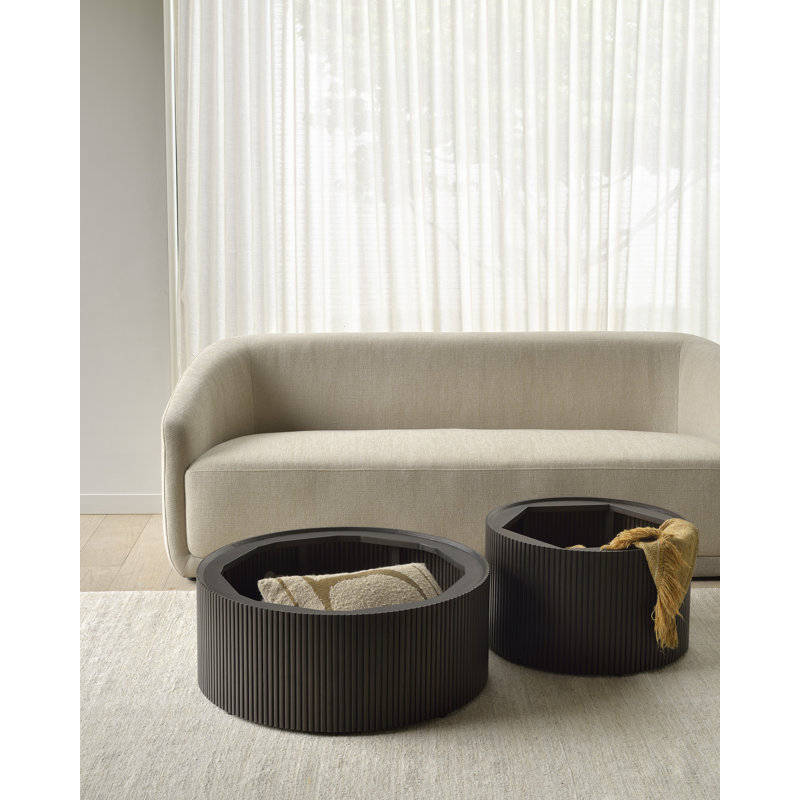 Roller Max Coffee Table, 13.8" H x 23.6" L x 23.6" W, Espresso