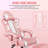 Ergonomic Gaming Chair with Massage Lumbar Pillow-1418584904