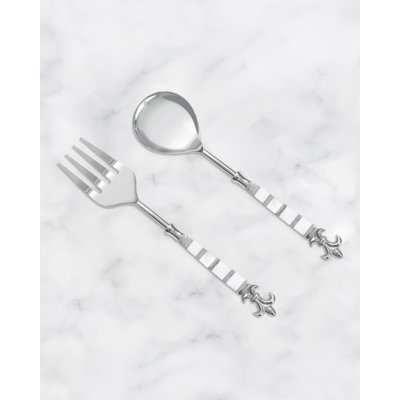 Davier Stainless Steel Salad Servers