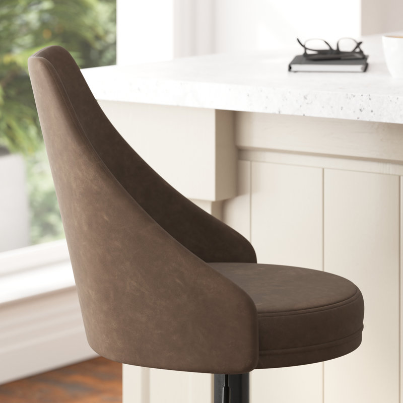 Tabouret de bar Cassie, Brun
