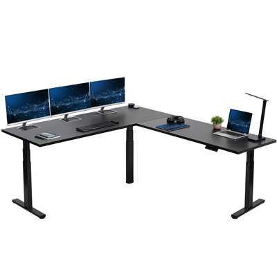 Bureau en coin électrique VIVO 84 "x 71"