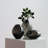 Cecile 3-Piece Hand-Blown Glass Vase Set (Black)-239280857
