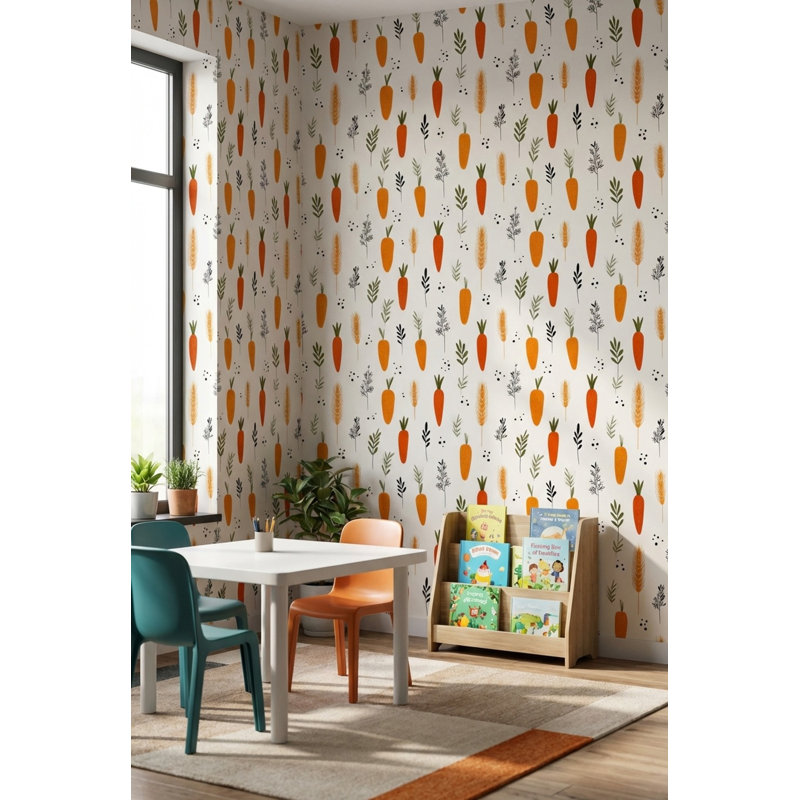 Adhésif mural feuilles de blé amovible Carrots
