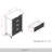 4 DRAWERS CHEST IN BLACK-74904148