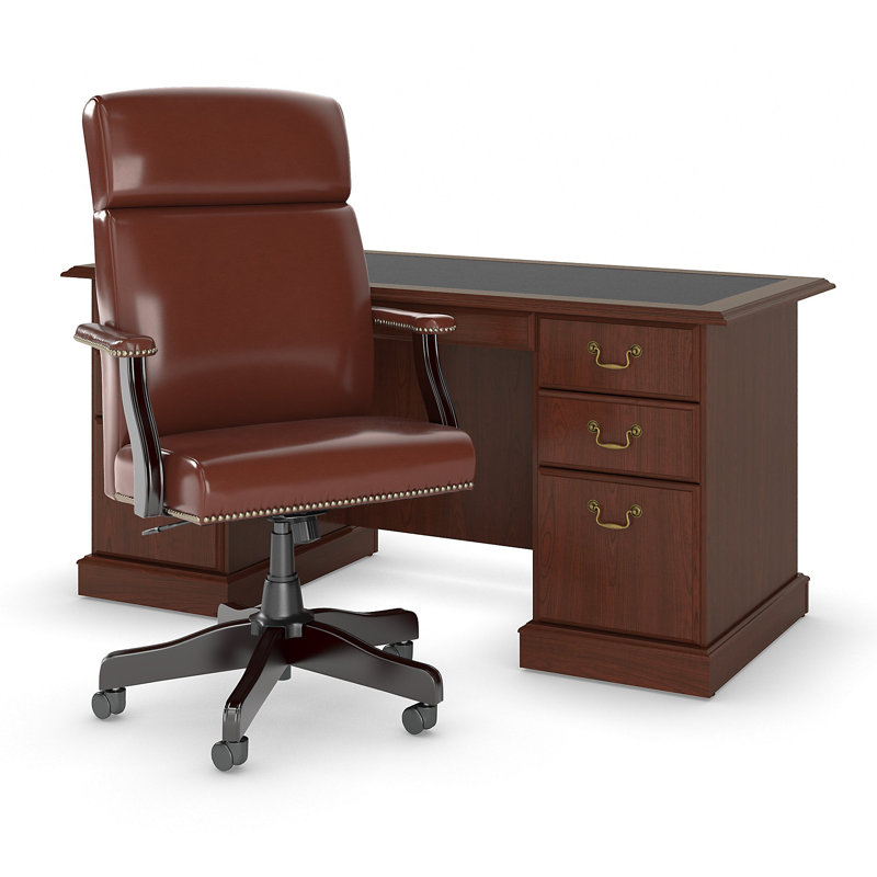 Raker 3 Piece Executive Desk Office Set