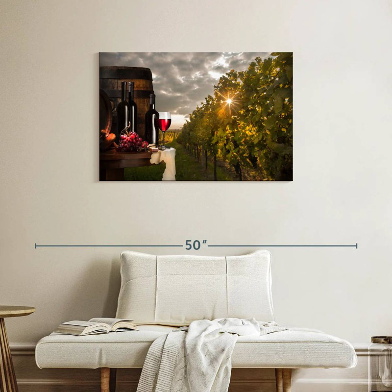Yarlin Tuscan Red Wine, 24" H x 36" W