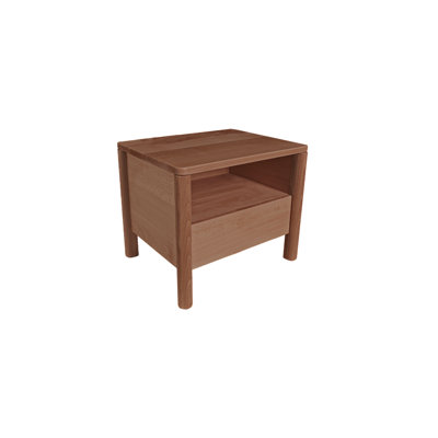 Caedan 49cm W Solid Wood Bedside Table