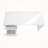 Edeline Glossy White Laminate Computer Desk with Storage Drawers, 29.87'' H X 59.78'' W X 23.48'' D