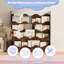 Wavy Wooden Front Facing Bookshelf-107398883