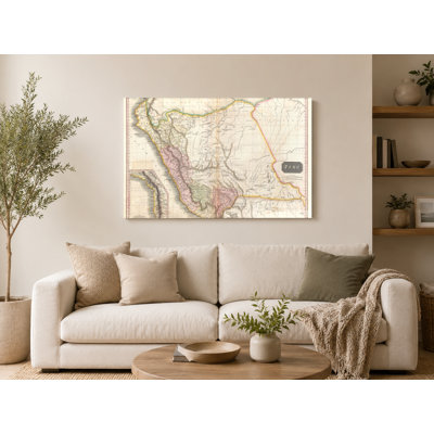 1818 Pinkerton carte du Pérou - Cartographie rétro, art mural