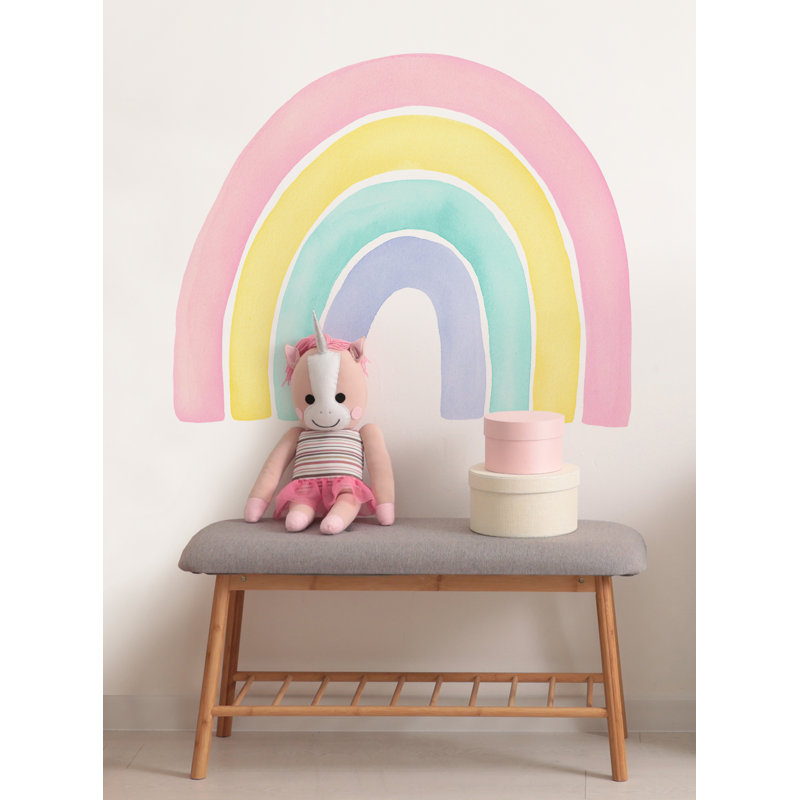 Abstract Non-Wall Damaging Accent, Pink, 48" H x 59" W