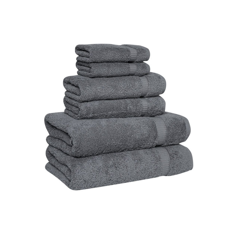 Ensemble de serviettes Serenity Luxury Hotel Turkish, 60, Gris