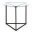 Glass Top Frame End Table