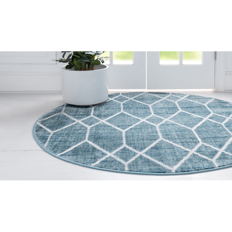 Jolette Geometric Indoor Rug, Round 3'3"