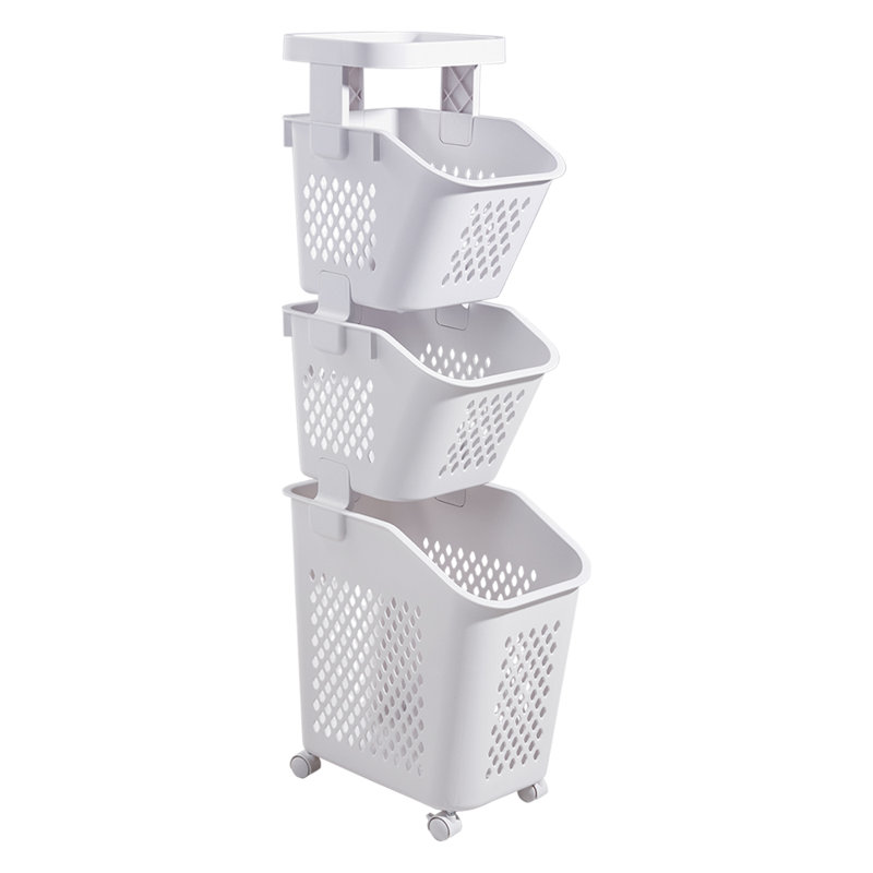 Plastic Laundry Basket with Handles