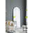 28X1x74" Celine Black Arch Body Mirror-29774414