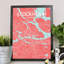Stockholm City Map - No Frame Print-991958690