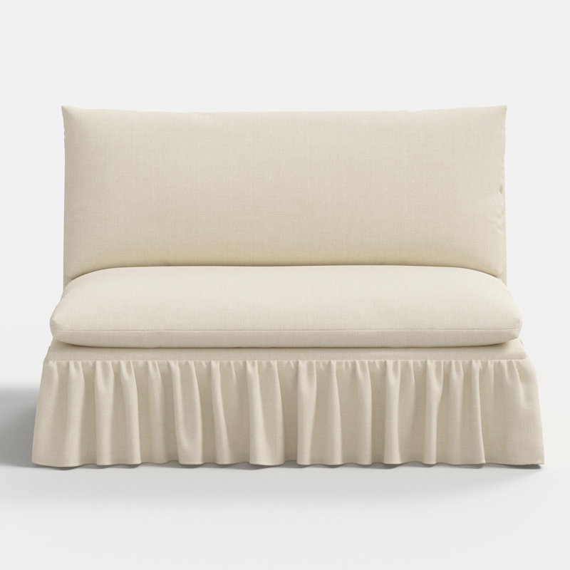 Thelma Settee, Relaxed Linen Cream