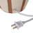 Stoneware Table Lamp with Pleated Shade