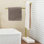 Support à serviettes KES de 17,3 po pour comptoir de salle de bain avec base en marbre lestée et 2 bras réglables or brossé