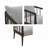 Spindle Accent Armchair with Removable Back Pillow