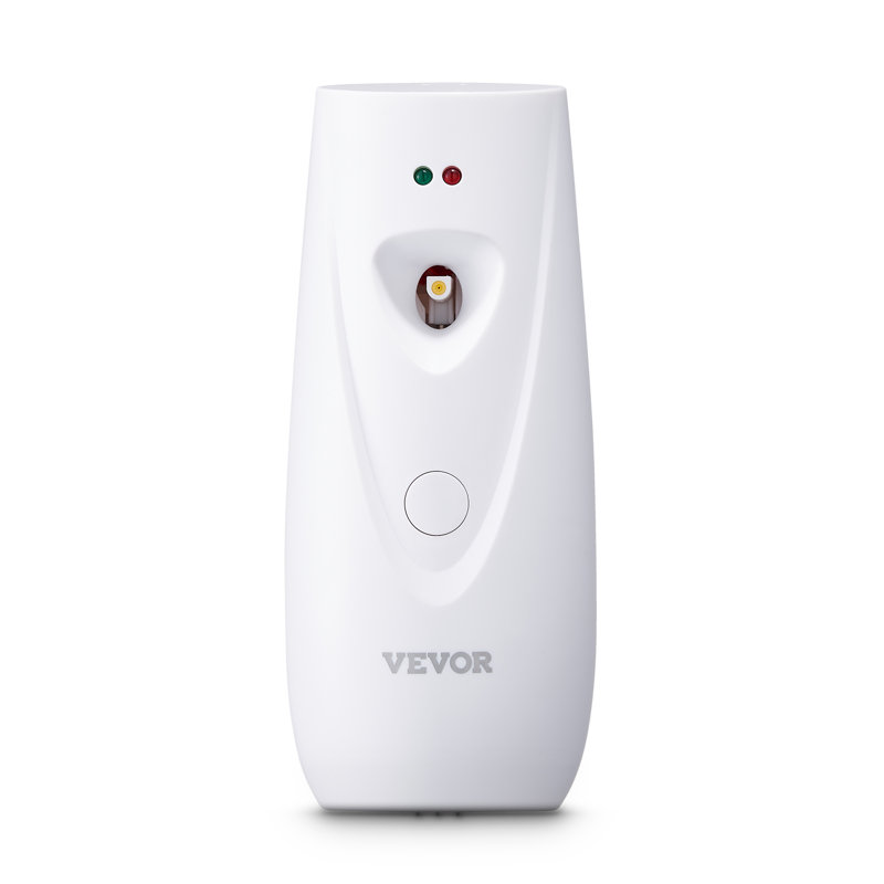 Automatic Air Freshener Spray Dispenser, 2-Pack, Wall Mounted or Free Standing, Battery Operated, Multiple Time Settings for Home, Indoor, Bathrooms, Offices, Hotels, Commercial Places, White