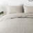HoneiLife King Size Blended Fabric Diamond Embroidery Quilt Bedding Set, Light鈥態rown Quilted Bedspread with Pillow Shams-125561643
