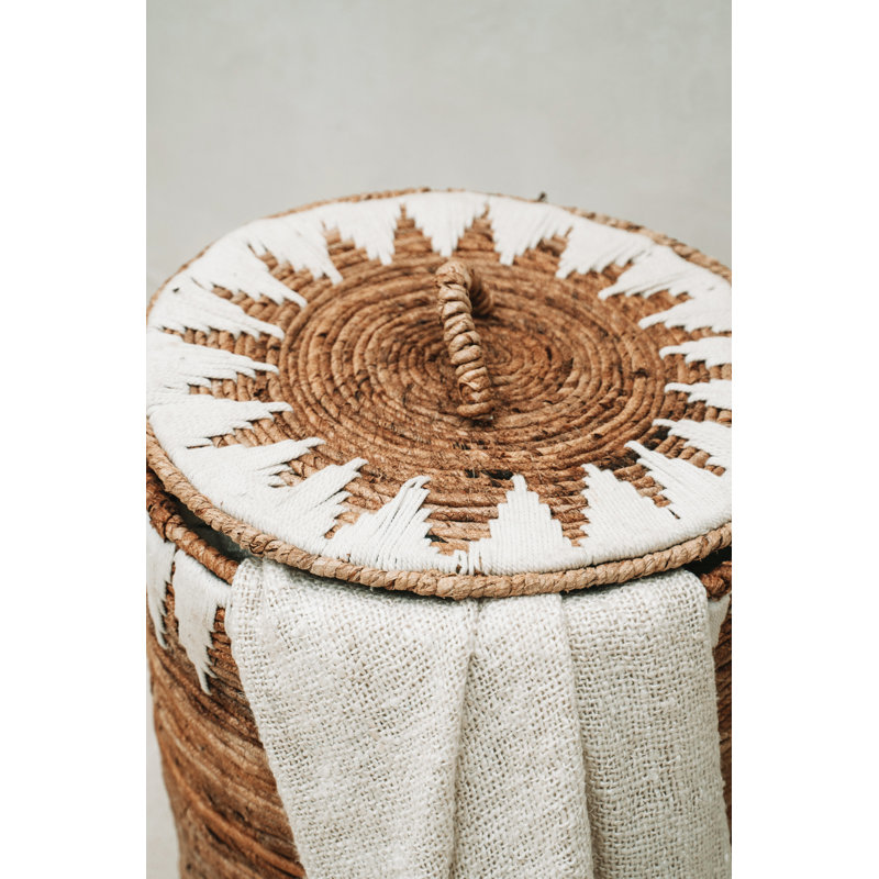Bay Isle Home Banana Leaf Decorative Basket, 55cm H x 50cm W x 50cm D