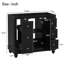 [Cabinet seulement] Meuble-lavabo noir de 36 po (lavabo non inclus)