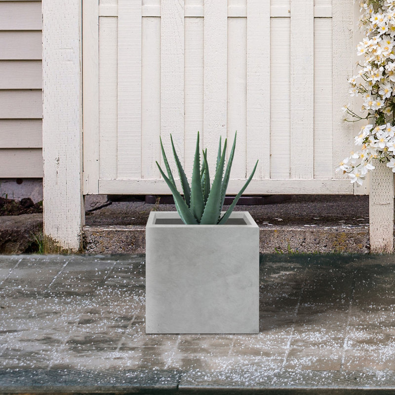 Nidorf Pot Planter, 12.6" H x 12.6" W x 12.6" D, Natural
