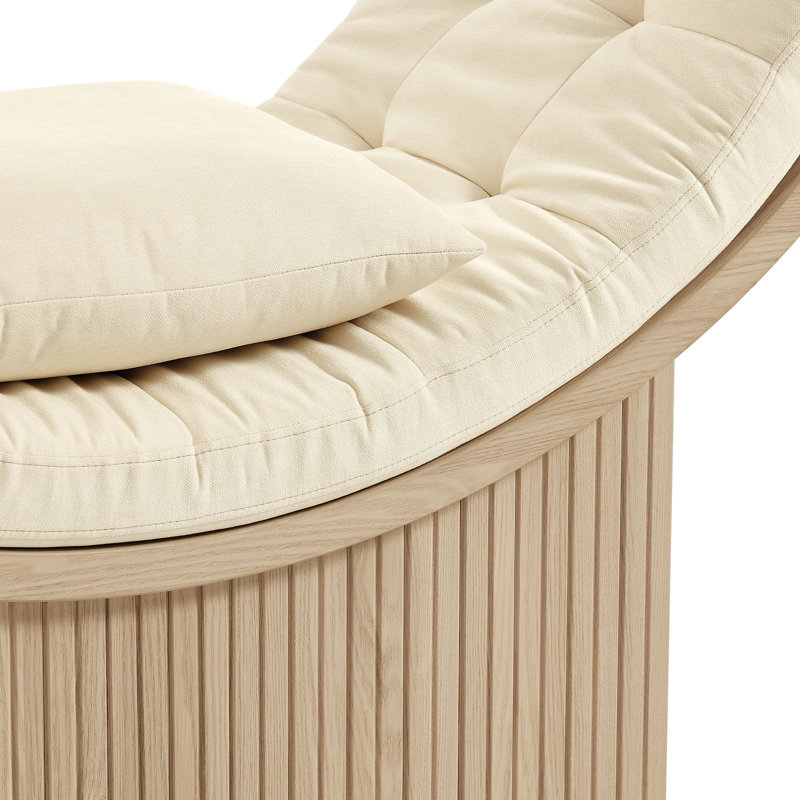 Chaise d'appoint Aperture, Ivoire naturel