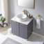 Meuble-lavabo simple vasque moderne 30 po avec lavabo en céramique Gloriane