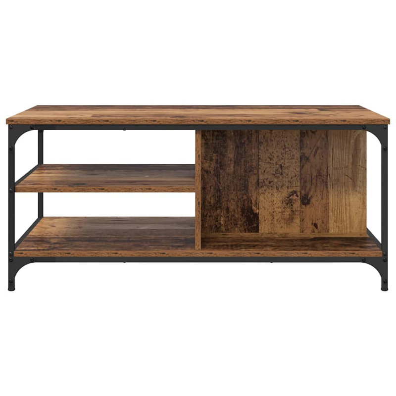 Coffee Table with Storage, Old Wood