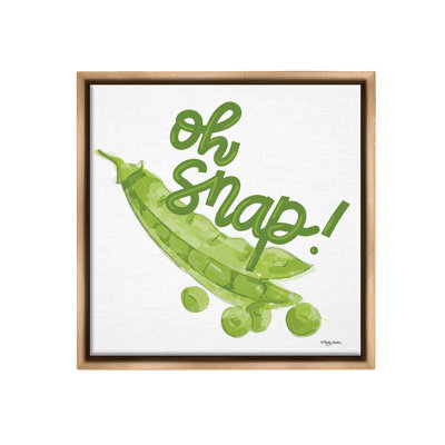 "Oh Snap With Peas" par Molly Mattin sur toile