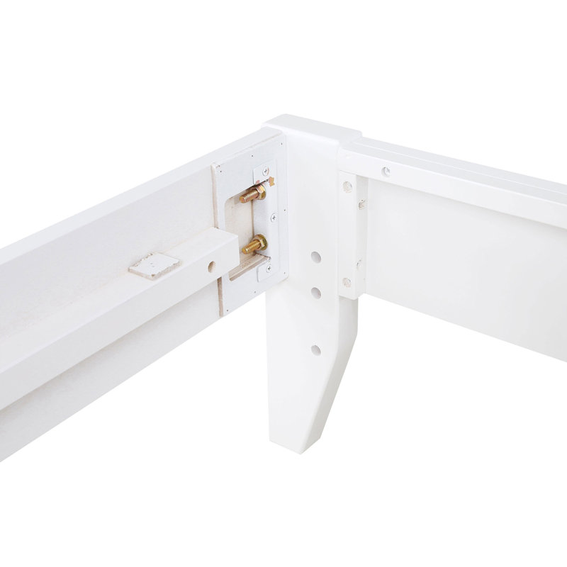 Lit plateforme universel Hounslow, Blanc, Très grand lit