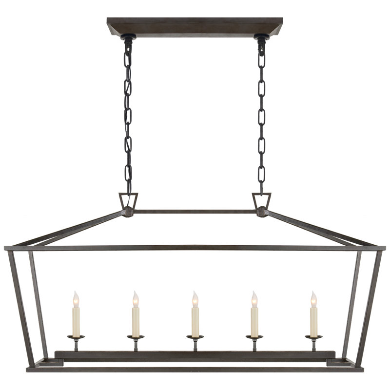 Chapman & Myers Darlana Medium Linear Lantern, Aged Iron
