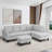 Halid Wide Sofa & Chaise with Ottoman-1571242495-1589846993