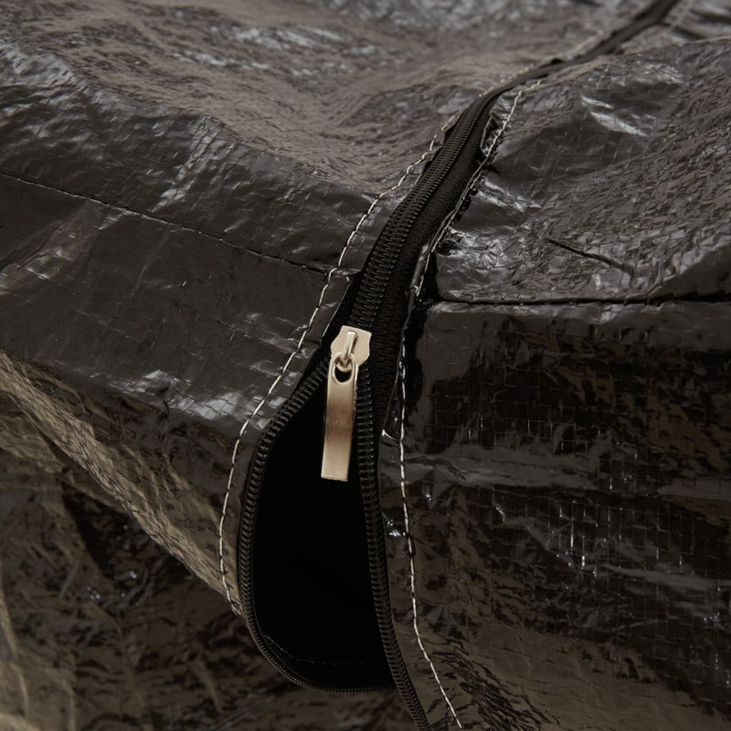 Sac de rangement pour arbre de Noël vidaXL en polyéthylène noir grand