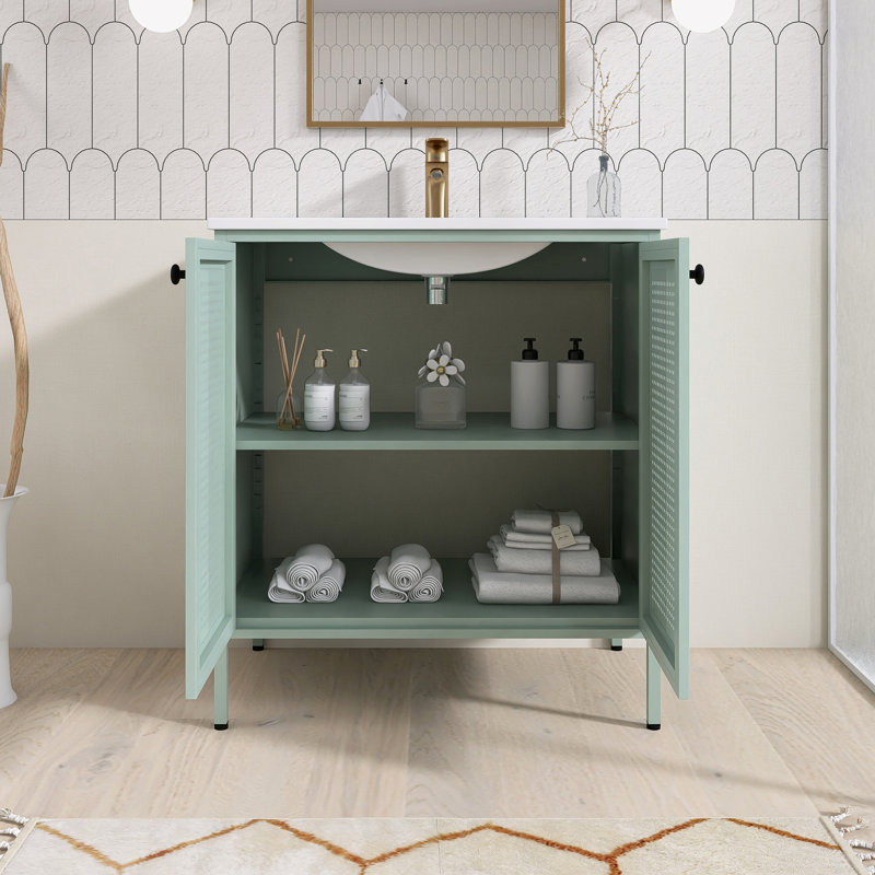 Meuble-lavabo simple 30 po avec plateau Awanda