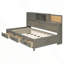 Wooden Daybed with 3 Storage Drawers-800836401-800836403