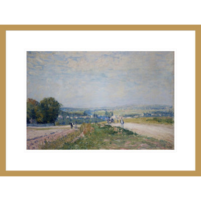 «The Road to Montbuisson at Louveciennes» par Alfred Sisley, impression giclée encadrée