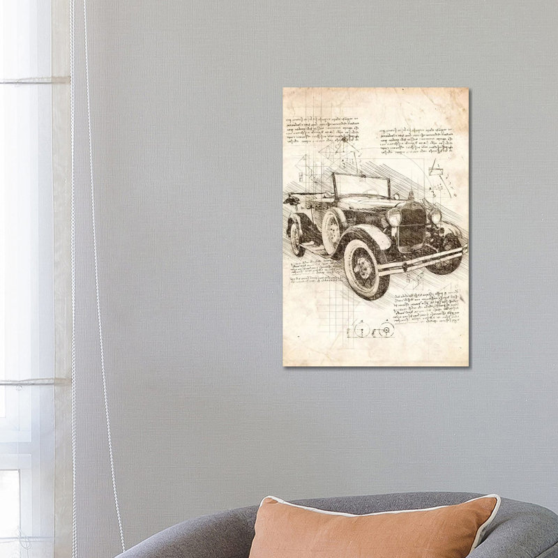 Old Ford Model T by Cornel Vlad - Wrapped Canvas Gallery-Wrapped Canvas Giclée, 66.04 cm H x 45.72 cm W
