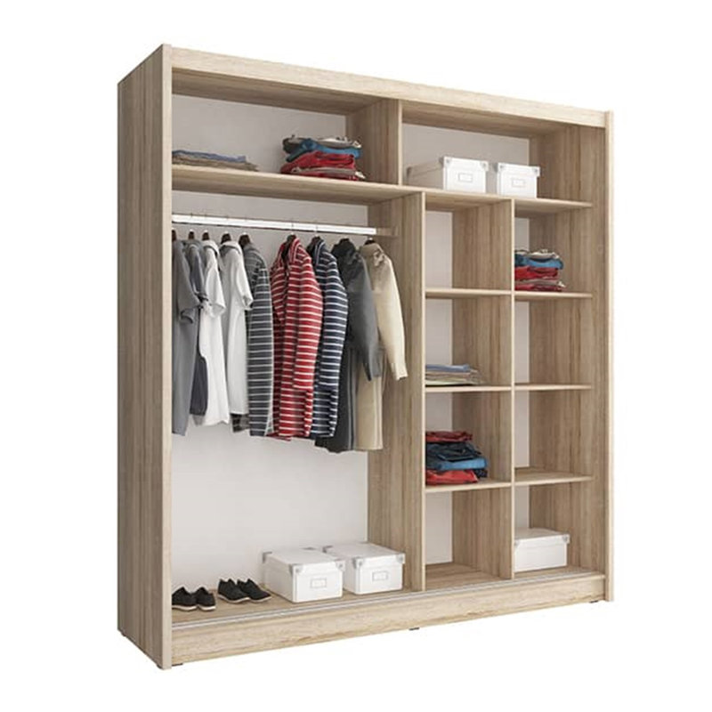 Engelhart 2 Door Wardrobe, White Matt