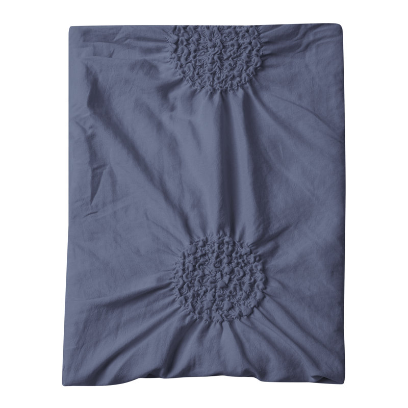 Microfiber Duvet Cover Set, Indigo, Twin Duvet Cover + 1 Sham